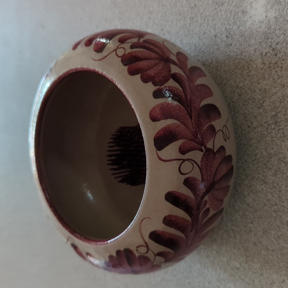 S Designs Brewer Maine Pottery Flower Frog